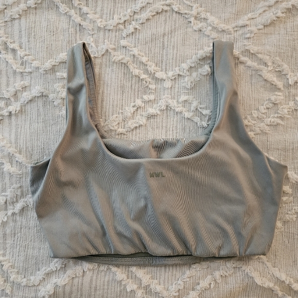 MADEWELL Women's Size Small MWL Flex Square-Neck Sports Bra in Frosted Sage - Picture 4 of 8